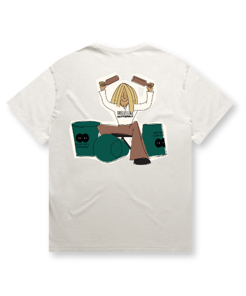 SMELLS LIKE BEAN SPIRIT FADED BONE HEAVY TEE